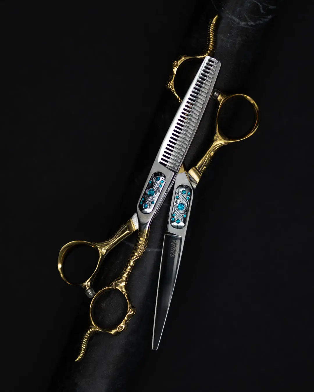 Kitsune Foxfire 6" Japanese Steel Hairdressing Scissors Sakura Scissors Hairdressing scissors, barber scissors Sakura Scissors