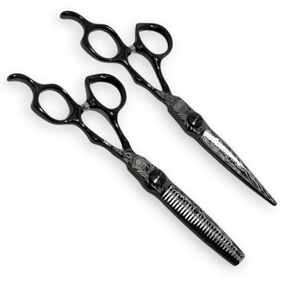 Tsukiya Twilight Series 6" Japanese Steel Hairdressing Scissors Sakura Scissors Hairdressing scissors, barber scissors Sakura Scissors